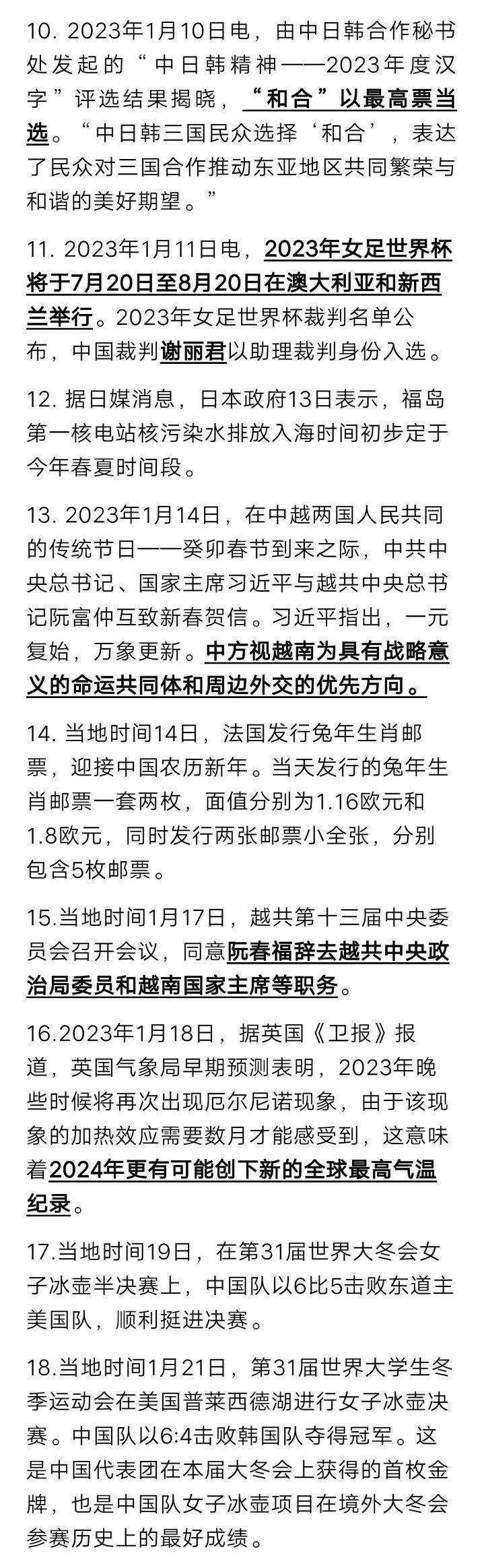 全球熱點事件