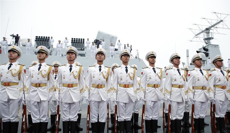 人民海軍70周年海上閱兵，壯麗航跡，榮耀瞬間，人民海軍70周年海上閱兵，榮耀瞬間，壯麗航跡展國威