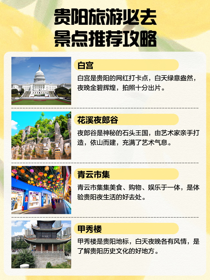 貴陽(yáng)好玩的景點(diǎn)排名榜，探索貴陽(yáng)的美麗之旅，貴陽(yáng)必游景點(diǎn)排名榜，探索貴陽(yáng)之美